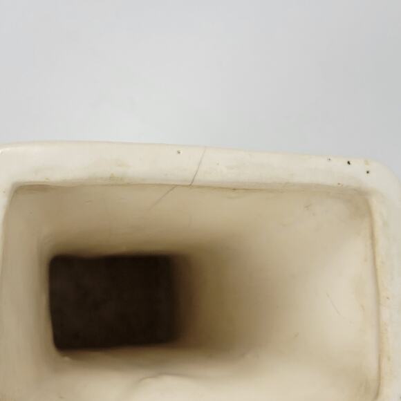 Vintage McCoy Pottery Blossom Time Flower Vase 6.5" Cream Pink 3D Art - Picture 15 of 16